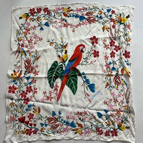 Farm Rio Silk Scarf - Picture 1 of 4